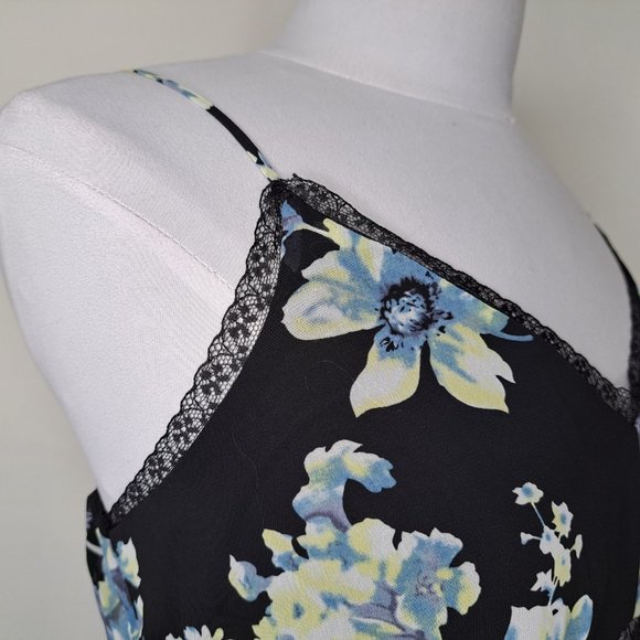 Soprano Floral Lined Dress Spaghetti Straps Multicolor Size L New with Tag - Picture 6 of 11